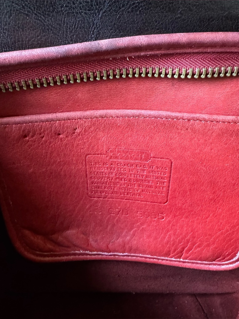 Vintage COACH 9085 XL Duffle Sac Feed Bag RED ❤️‍🔥 - Picture 10 of 11